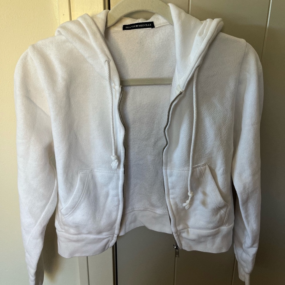 brandy melville full zip hoodie